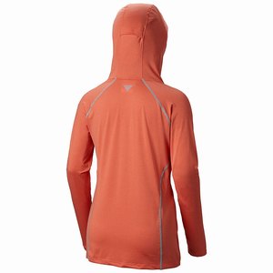 Columbia PFG Tamiami™ Heather Knit Hoodie Dam Orange (MATVK3014)